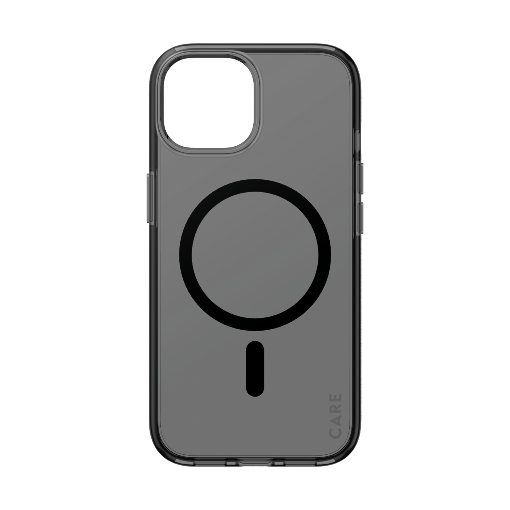 CARE™ by PanzerGlass® Smokey Case m. Schwarz MagSafe iPhone 15